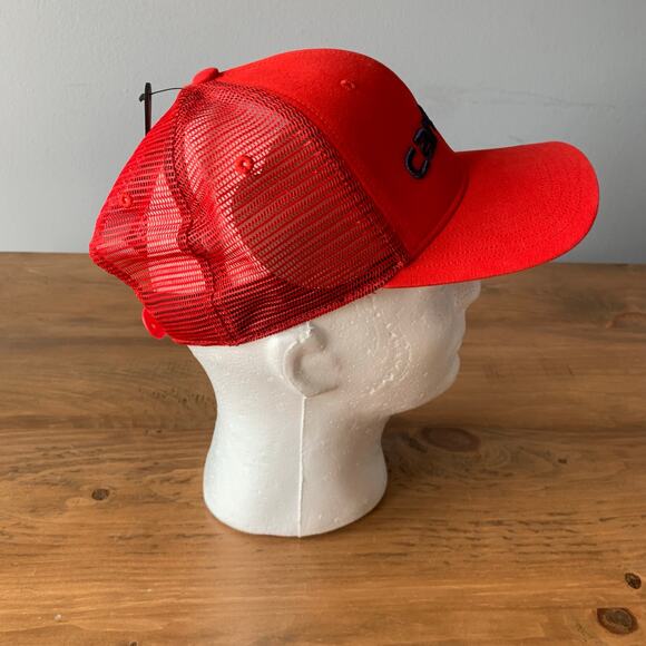 Carhartt Force Canvas Red Trucker Mesh Snap Back Cap Hat One Size Adjustable-New - Picture 3 of 10